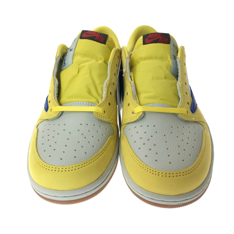 【中古美品】【メンズ】 NIKE ナイキ× TRAVIS SCOTT トラヴィス スコット WMNS AIR JORDAN 1 LOW OG SP DZ4137-700 ウィメンズ エア ジョーダン 1 ロー スニーカー 靴 160-261013-na-03-tagh サイズ：29cm US 12 カラー：CANARY/RACER BLUE-LIGHT SILVER 万代Net店