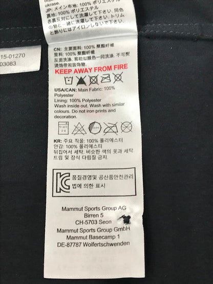 【中古品】【メンズ】 MAMMUT マムート SEON S/S SHIRT AF MEN 1015-01270 セオン S/S シャツ アジアンフィット メン 半袖 トップス 144-261026-ty-12-tagh サイズ：ASIA 2XL カラー：ブラック 万代Net店