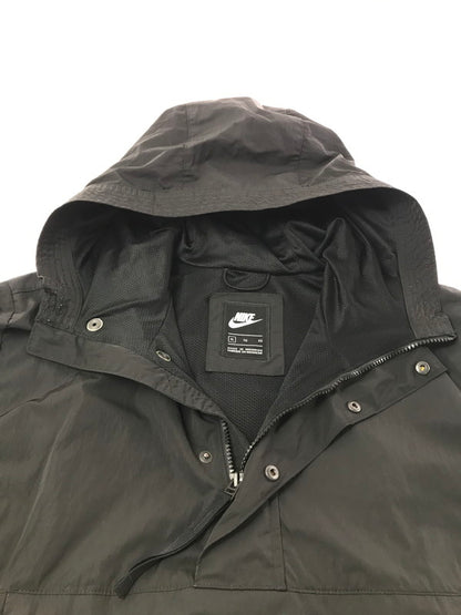 【中古品】【メンズ】 NIKE ナイキ NSW PE LND ANORAK HOODIE JACKET DA7379-010 アノラック フーディー ジャケット ライトアウター 148-261011-na-19-tagh サイズ：XL カラー：ブラック 万代Net店