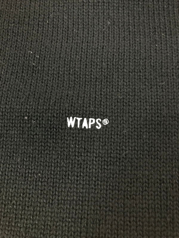 【中古品】【メンズ】 WTAPS ダブルタップス 24AW SIGN SWEATER POLY 242MADT-KNM04 クルーネック セーター ニット 142-261011-na-03-tagh サイズ：3 カラー：ブラック 万代Net店