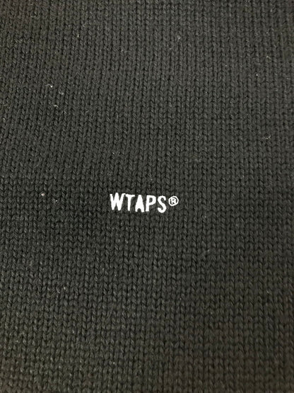 【中古品】【メンズ】 WTAPS ダブルタップス 24AW SIGN SWEATER POLY 242MADT-KNM04 クルーネック セーター ニット 142-261011-na-03-tagh サイズ：3 カラー：ブラック 万代Net店