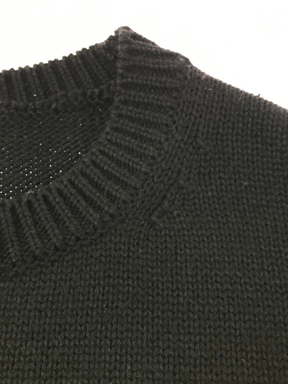 【中古品】【メンズ】 WTAPS ダブルタップス 24AW SIGN SWEATER POLY 242MADT-KNM04 クルーネック セーター ニット 142-261011-na-03-tagh サイズ：3 カラー：ブラック 万代Net店