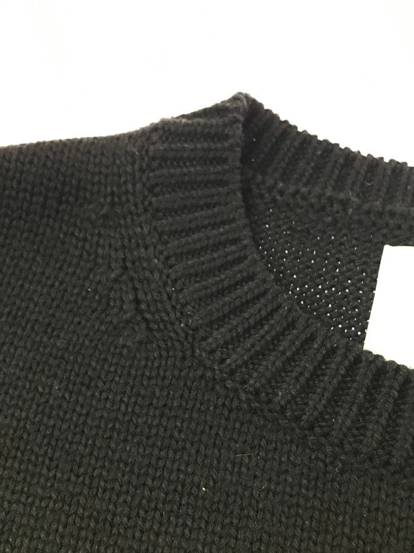 【中古品】【メンズ】 WTAPS ダブルタップス 24AW SIGN SWEATER POLY 242MADT-KNM04 クルーネック セーター ニット 142-261011-na-03-tagh サイズ：3 カラー：ブラック 万代Net店