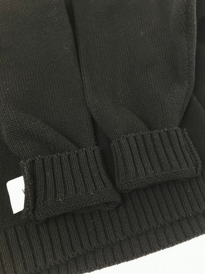 【中古品】【メンズ】 WTAPS ダブルタップス 24AW SIGN SWEATER POLY 242MADT-KNM04 クルーネック セーター ニット 142-261011-na-03-tagh サイズ：3 カラー：ブラック 万代Net店
