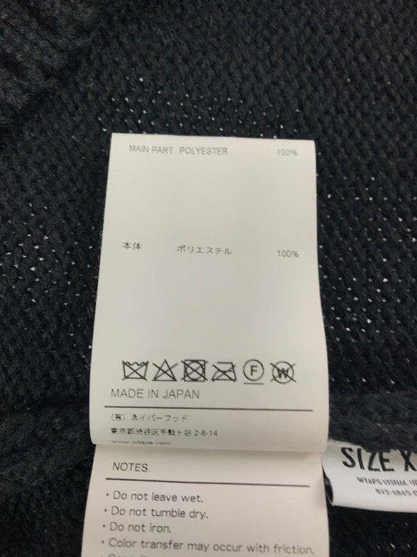 【中古品】【メンズ】 WTAPS ダブルタップス 24AW SIGN SWEATER POLY 242MADT-KNM04 クルーネック セーター ニット 142-261011-na-03-tagh サイズ：3 カラー：ブラック 万代Net店