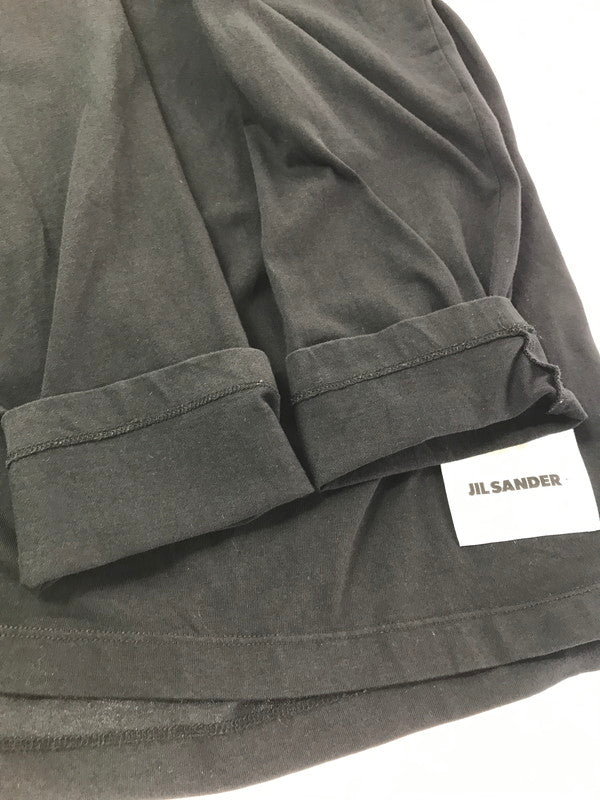 【中古品】【メンズ】 JIL SANDER+ ジルサンダー プラス L/S ORGANIC COTTON T-SHIRT J47GC0002 オーガニック コットン Tシャツ 長袖Tシャツ 141-261011-na-15-tagh サイズ：L カラー：ブラック 万代Net店