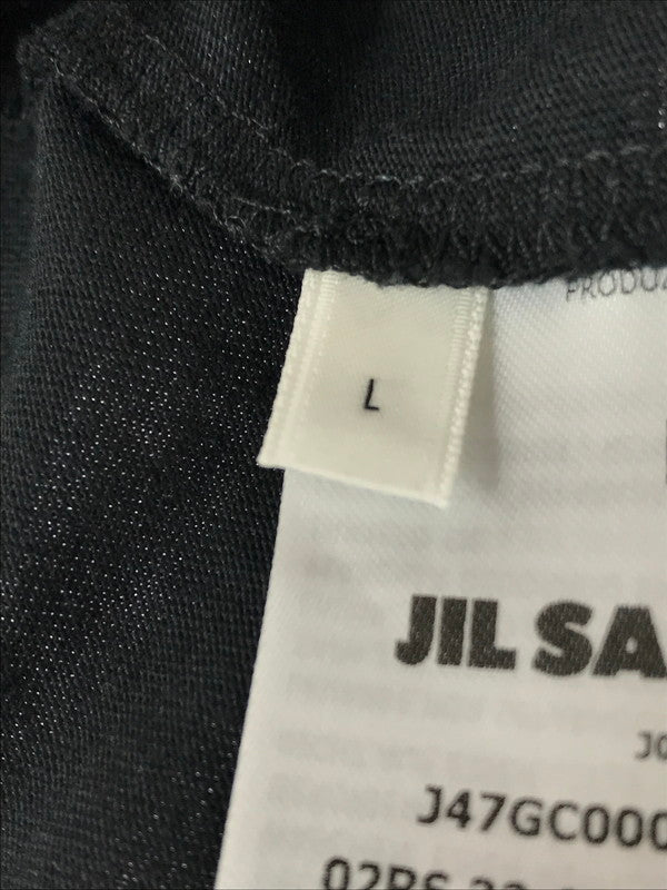 【中古品】【メンズ】 JIL SANDER+ ジルサンダー プラス L/S ORGANIC COTTON T-SHIRT J47GC0002 オーガニック コットン Tシャツ 長袖Tシャツ 141-261011-na-15-tagh サイズ：L カラー：ブラック 万代Net店
