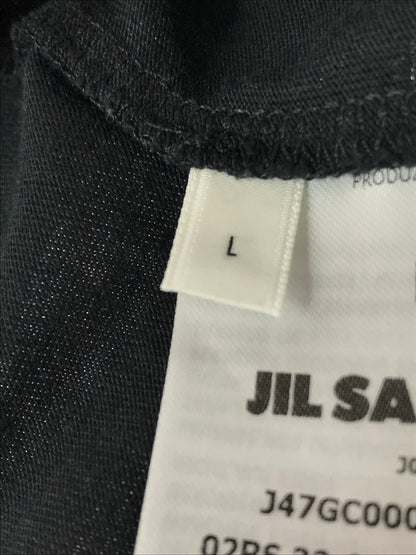 【中古品】【メンズ】 JIL SANDER+ ジルサンダー プラス L/S ORGANIC COTTON T-SHIRT J47GC0002 オーガニック コットン Tシャツ 長袖Tシャツ 141-261011-na-15-tagh サイズ：L カラー：ブラック 万代Net店