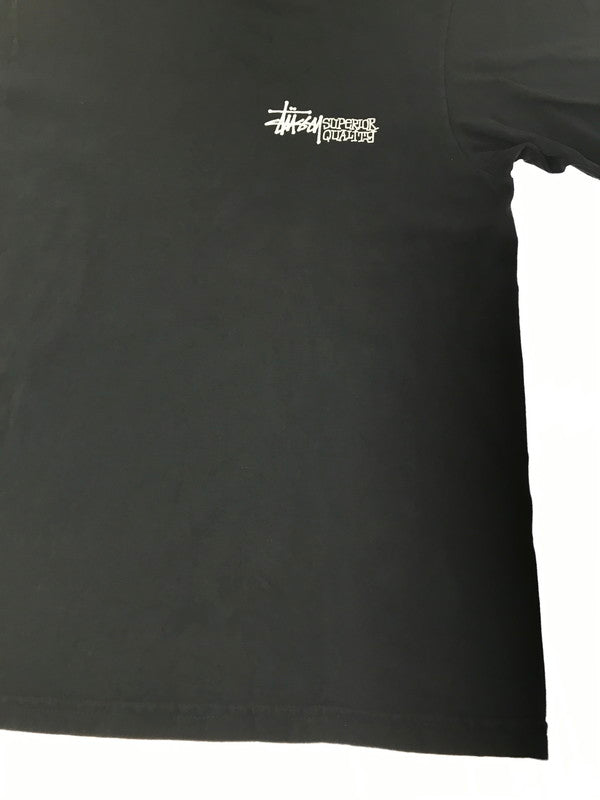 【中古品】【メンズ】 STUSSY ステューシー SUPERIOR QUALITY T-SHIRT スーペリアクオリティ Tシャツ 半袖Tシャツ 142-261011-na-13-tagh サイズ：M カラー：ブラック 万代Net店