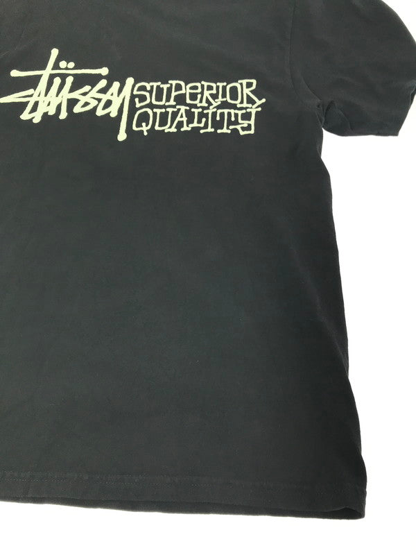 【中古品】【メンズ】 STUSSY ステューシー SUPERIOR QUALITY T-SHIRT スーペリアクオリティ Tシャツ 半袖Tシャツ 142-261011-na-13-tagh サイズ：M カラー：ブラック 万代Net店