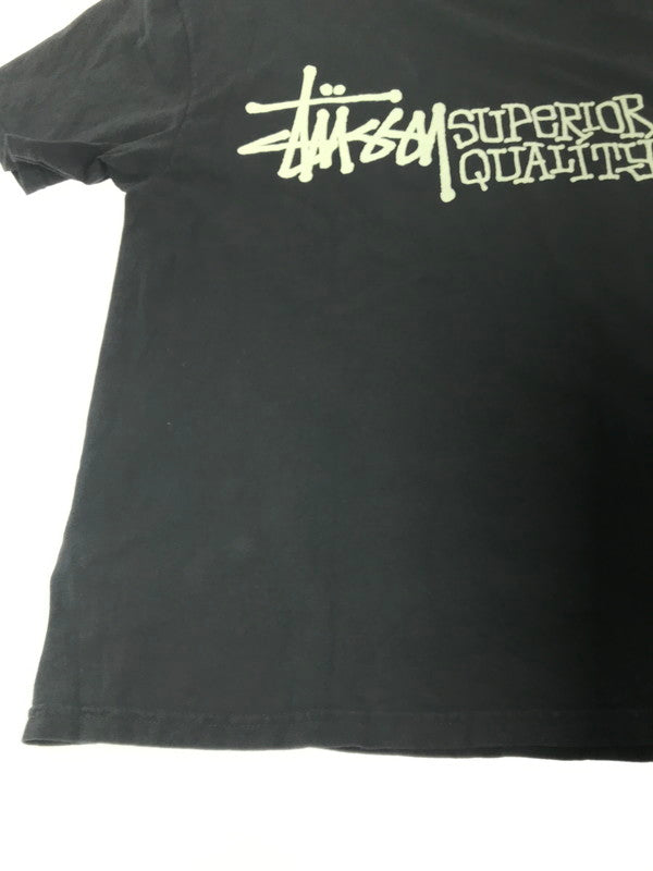 【中古品】【メンズ】 STUSSY ステューシー SUPERIOR QUALITY T-SHIRT スーペリアクオリティ Tシャツ 半袖Tシャツ 142-261011-na-13-tagh サイズ：M カラー：ブラック 万代Net店