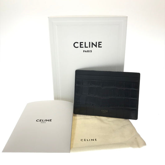 【中古品】【メンズ】 CELINE セリーヌ MULTIFUNCTION CARD HOLDER 10B763BG1 マルチファンクション カード ホルダー アクセサリー 181-261016-rt-03-tagh カラー：ブラック 万代Net店