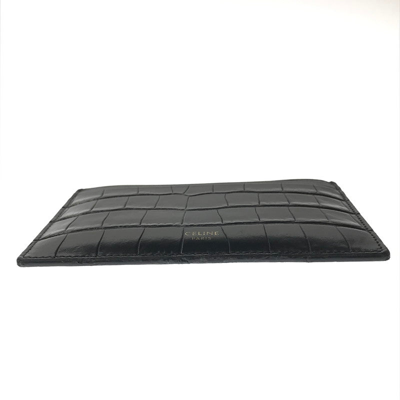 【中古品】【メンズ】 CELINE セリーヌ MULTIFUNCTION CARD HOLDER 10B763BG1 マルチファンクション カード ホルダー アクセサリー 181-261016-rt-03-tagh カラー：ブラック 万代Net店
