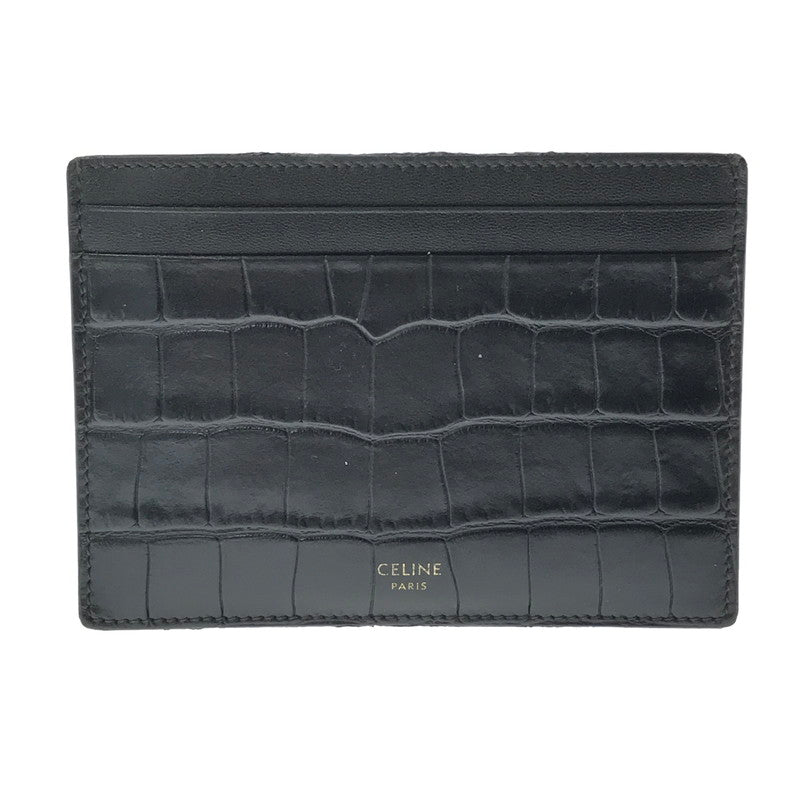 【中古品】【メンズ】 CELINE セリーヌ MULTIFUNCTION CARD HOLDER 10B763BG1 マルチファンクション カード ホルダー アクセサリー 181-261016-rt-03-tagh カラー：ブラック 万代Net店