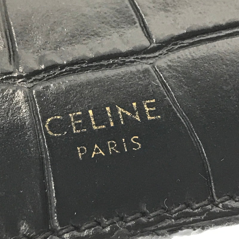 【中古品】【メンズ】 CELINE セリーヌ MULTIFUNCTION CARD HOLDER 10B763BG1 マルチファンクション カード ホルダー アクセサリー 181-261016-rt-03-tagh カラー：ブラック 万代Net店
