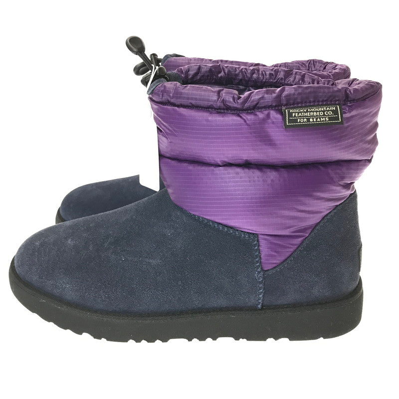 【中古美品】【メンズ】 UGG アグ×BEAMS ビームス ×ROCKY MOUNTAIN FEATHERBED ロッキーマウンテンフェザーベッド CLASSIC MINI BOOTS 1110235 クラシック ミニ ブーツ 靴 164-261013-na-05-tagh サイズ：28cm US 10 カラー：パープル/ネイビー 万代Net店