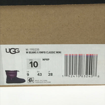 【中古美品】【メンズ】 UGG アグ×BEAMS ビームス ×ROCKY MOUNTAIN FEATHERBED ロッキーマウンテンフェザーベッド CLASSIC MINI BOOTS 1110235 クラシック ミニ ブーツ 靴 164-261013-na-05-tagh サイズ：28cm US 10 カラー：パープル/ネイビー 万代Net店