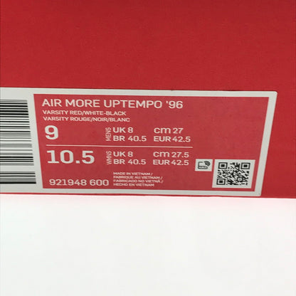 【中古美品】【メンズ】 NIKE ナイキ AIR MORE UPTEMPO 96 921948-600 エア モアアップテンポ 96 モアテン スニーカー 靴 160-261013-na-14-tagh サイズ：27cm US 9 カラー：VARSITY RED/WHITE-BLACK 万代Net店