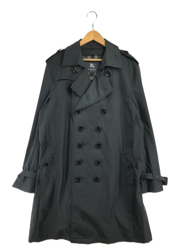 【中古品】【メンズ】 BURBERRY バーバリー NYLON TRENCH COAT A1A34-250-28 トレンチコート ライトアウター 141-261011-na-39-tagh サイズ：LL カラー：ブラック 万代Net店