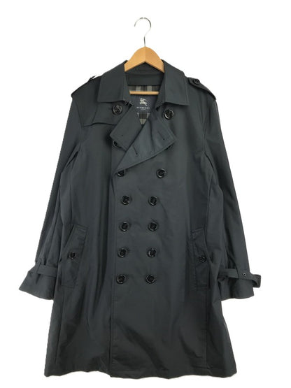 【中古品】【メンズ】 BURBERRY バーバリー NYLON TRENCH COAT A1A34-250-28 トレンチコート ライトアウター 141-261011-na-39-tagh サイズ：LL カラー：ブラック 万代Net店