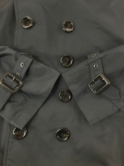 【中古品】【メンズ】 BURBERRY バーバリー NYLON TRENCH COAT A1A34-250-28 トレンチコート ライトアウター 141-261011-na-39-tagh サイズ：LL カラー：ブラック 万代Net店
