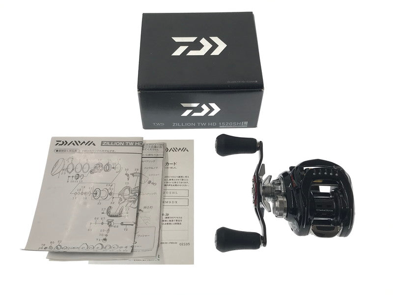 【中古品】 DAIWA ダイワ 18 ZILLION TW HD 1520SHL 18 ジリオン 左ハンドル ベイトリール 釣り 釣り具等 純正スプールなし 134-261019-na-30-tagh 万代Net店