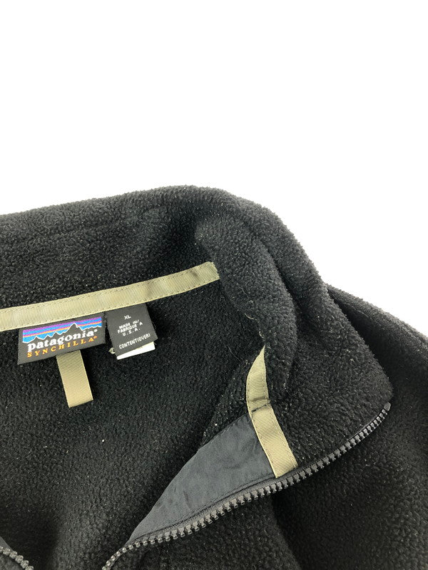 【現状渡し品】【メンズ】 PATAGONIA パタゴニア 25391 USA製 00S SYNCHILLA FLEECE JACKET シンチラ フリース ジャケット アウター 144-261011-na-07-tagh サイズ：XL カラー：ブラック 万代Net店