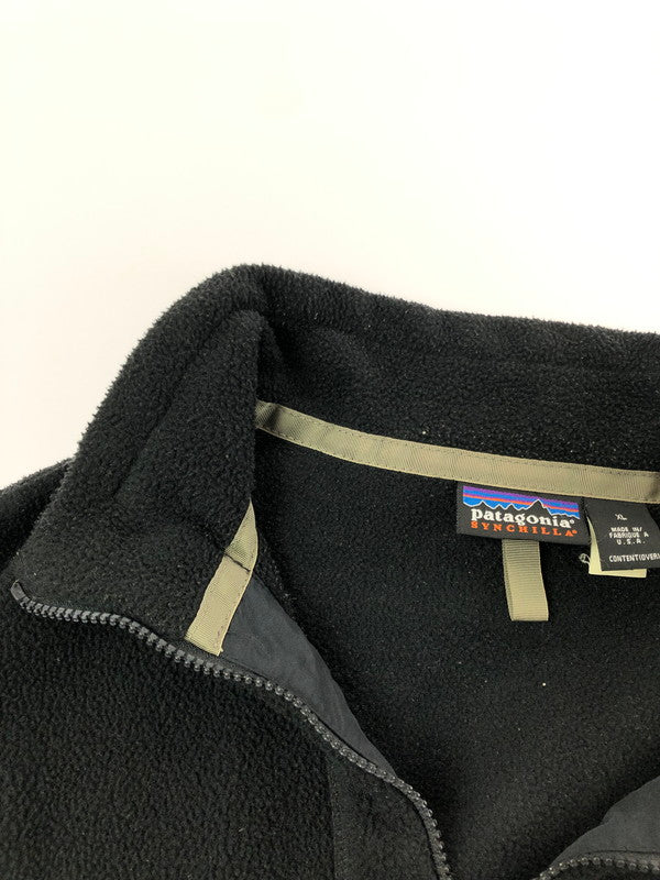 【現状渡し品】【メンズ】 PATAGONIA パタゴニア 25391 USA製 00S SYNCHILLA FLEECE JACKET シンチラ フリース ジャケット アウター 144-261011-na-07-tagh サイズ：XL カラー：ブラック 万代Net店