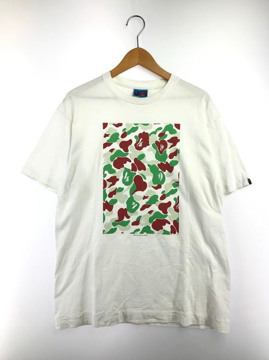 【中古品】【メンズ】 A BATHING APE アベイシングエイプ 00'S CAMO BOX LOGO S/S TEE カモ ボックス ロゴ Tシャツ 半袖Tシャツ 142-261012-na-01-tagh サイズ：L カラー：ホワイト 万代Net店
