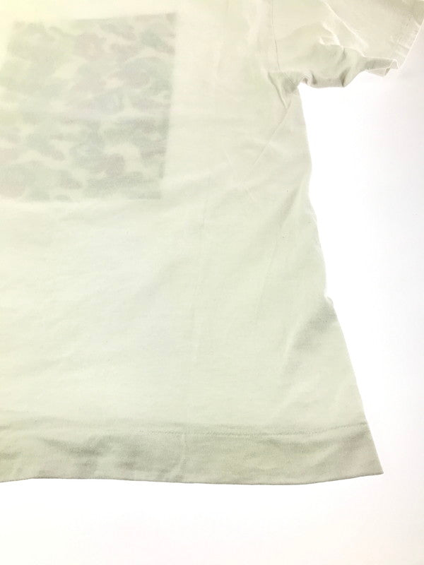 【中古品】【メンズ】 A BATHING APE アベイシングエイプ 00'S CAMO BOX LOGO S/S TEE カモ ボックス ロゴ Tシャツ 半袖Tシャツ 142-261012-na-01-tagh サイズ：L カラー：ホワイト 万代Net店