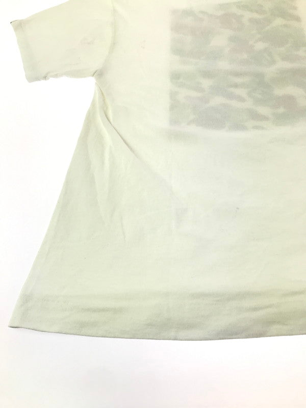 【中古品】【メンズ】 A BATHING APE アベイシングエイプ 00'S CAMO BOX LOGO S/S TEE カモ ボックス ロゴ Tシャツ 半袖Tシャツ 142-261012-na-01-tagh サイズ：L カラー：ホワイト 万代Net店
