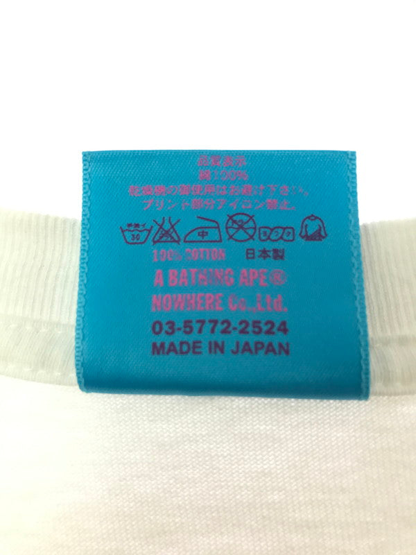 【中古品】【メンズ】 A BATHING APE アベイシングエイプ 00'S CAMO BOX LOGO S/S TEE カモ ボックス ロゴ Tシャツ 半袖Tシャツ 142-261012-na-01-tagh サイズ：L カラー：ホワイト 万代Net店