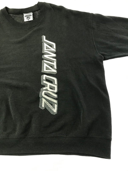 【現状渡し品】【メンズ】 SANTA CRUZ サンタクルーズ ×LEE リー HEAVY WEIGHT 90'S SWEATSHIRT 90年代 スウェットシャツ トレーナー 146-261011-na-01-tagh サイズ：XL カラー：ブラック 万代Net店