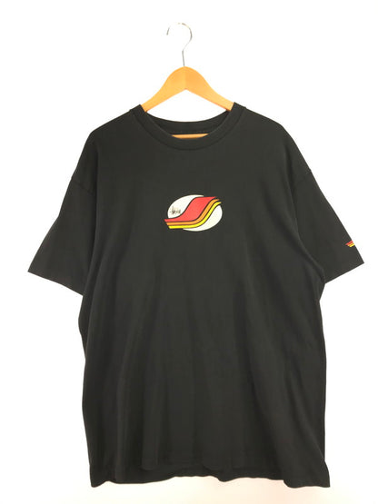 【中古品】【メンズ】 OLD STUSSY OLD STUSSY 90'S BORD GRAPHIC T-SHIRT USA製 紺タグ 90年代 プリント Tシャツ 半袖Tシャツ 142-261011-na-12-tagh サイズ：XL カラー：ブラック 万代Net店