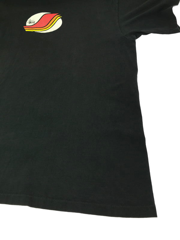 【中古品】【メンズ】 OLD STUSSY OLD STUSSY 90'S BORD GRAPHIC T-SHIRT USA製 紺タグ 90年代 プリント Tシャツ 半袖Tシャツ 142-261011-na-12-tagh サイズ：XL カラー：ブラック 万代Net店