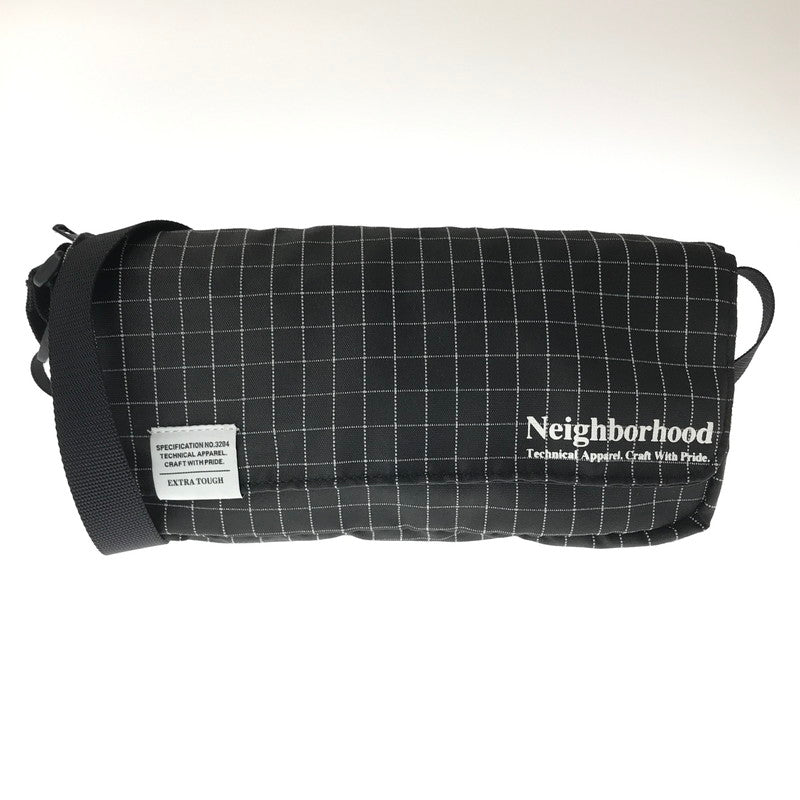 【中古品】【メンズ】 NEIGHBORHOOD ネイバーフッド REFLECTIVE MINI SHOULDER BAG リフレクティブ ミニ ショルダーバッグ カバン 188-261017-na-03-tagh カラー：ブラック 万代Net店