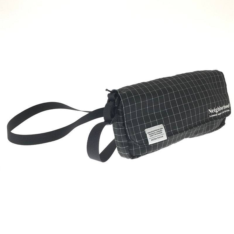 【中古品】【メンズ】 NEIGHBORHOOD ネイバーフッド REFLECTIVE MINI SHOULDER BAG リフレクティブ ミニ ショルダーバッグ カバン 188-261017-na-03-tagh カラー：ブラック 万代Net店