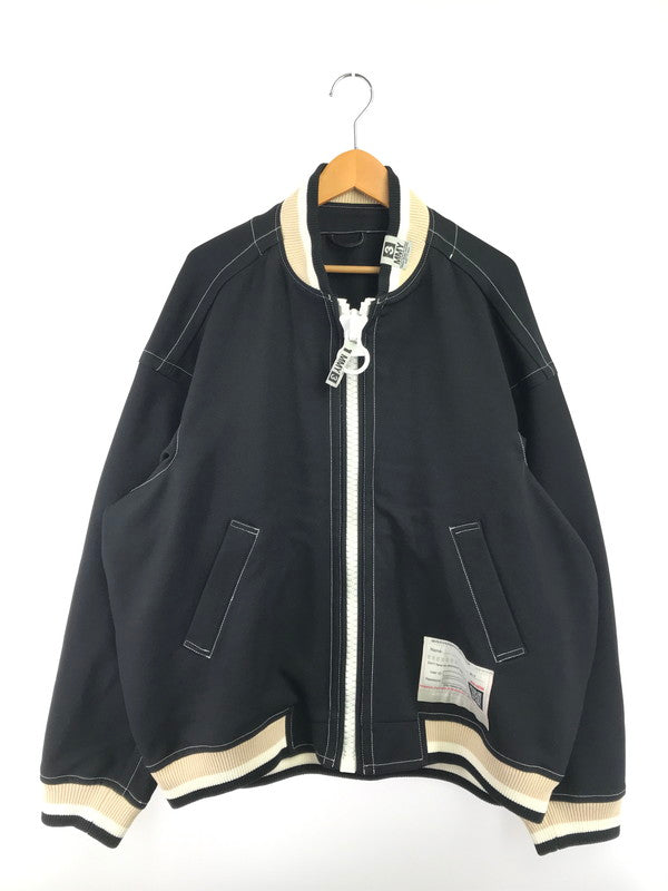 【中古品】【メンズ】 MAISON MIHARA YASUHIRO メゾン ミハラヤスヒロ BIG ZIP TRACK JACKET A12BL062 ビッグ ジップ トラックジャケット ライトアウター 140-261011-na-33-tagh サイズ：46 カラー：ブラック 万代Net店