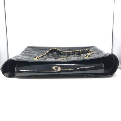 【現状渡し品】【レディース】 CHANEL シャネル CHOCOLATE BAR PATENT CHAIN TOTE BAG BLACK チョコレートバー パテント チェーン トートバッグ カバン 180-261028-rt-10-tagh カラー：ブラック 万代Net店
