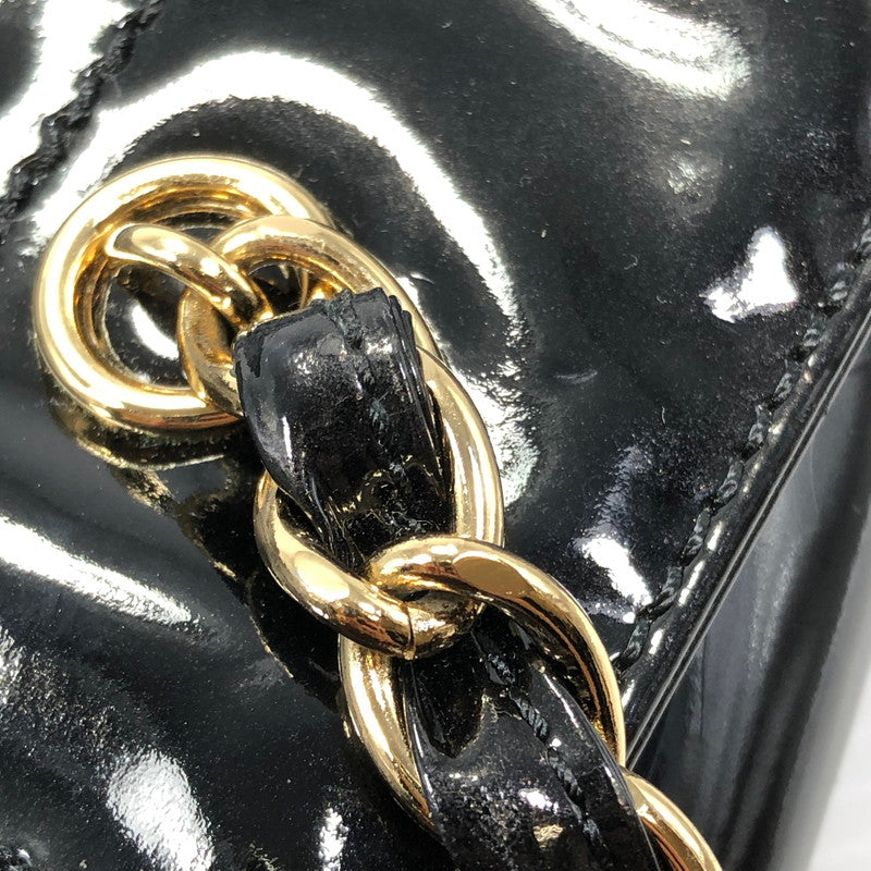 【現状渡し品】【レディース】 CHANEL シャネル CHOCOLATE BAR PATENT CHAIN TOTE BAG BLACK チョコレートバー パテント チェーン トートバッグ カバン 180-261028-rt-10-tagh カラー：ブラック 万代Net店