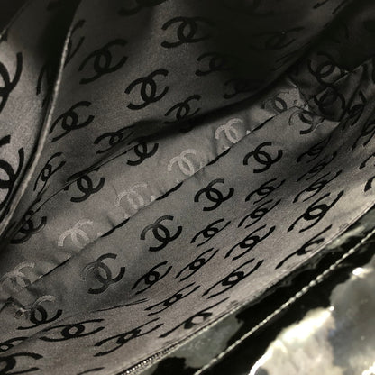 【現状渡し品】【レディース】 CHANEL シャネル CHOCOLATE BAR PATENT CHAIN TOTE BAG BLACK チョコレートバー パテント チェーン トートバッグ カバン 180-261028-rt-10-tagh カラー：ブラック 万代Net店