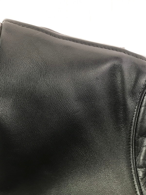 【中古品】【メンズ】 SCHOTT ショット STAND COLLAR SINGLE RIDERS JACKET 6061 シングル ライダースジャケット アウター 145-261011-na-35-tagh サイズ：36 カラー：ブラック 万代Net店