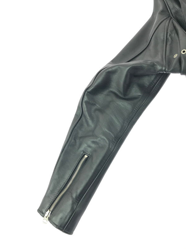 【中古品】【メンズ】 SCHOTT ショット STAND COLLAR SINGLE RIDERS JACKET 6061 シングル ライダースジャケット アウター 145-261011-na-35-tagh サイズ：36 カラー：ブラック 万代Net店