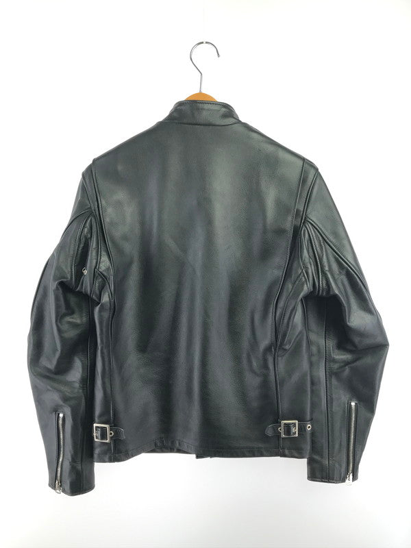 【中古品】【メンズ】 SCHOTT ショット STAND COLLAR SINGLE RIDERS JACKET 6061 シングル ライダースジャケット アウター 145-261011-na-35-tagh サイズ：36 カラー：ブラック 万代Net店