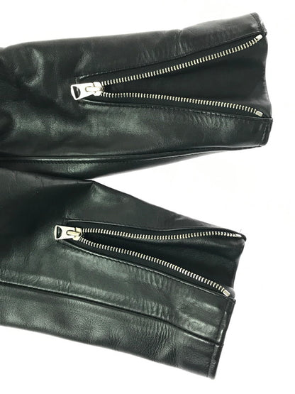 【中古品】【メンズ】 SCHOTT ショット STAND COLLAR SINGLE RIDERS JACKET 6061 シングル ライダースジャケット アウター 145-261011-na-35-tagh サイズ：36 カラー：ブラック 万代Net店