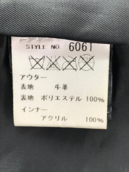 【中古品】【メンズ】 SCHOTT ショット STAND COLLAR SINGLE RIDERS JACKET 6061 シングル ライダースジャケット アウター 145-261011-na-35-tagh サイズ：36 カラー：ブラック 万代Net店