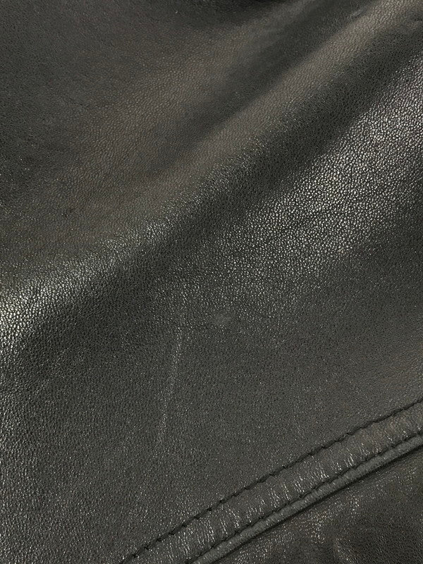 【中古品】【メンズ】 BARACUTA バラクータ ZIP UP LEATHER JACKET ジップアップ レザージャケット アウター 146-261011-na-36-tagh サイズ：L カラー：ブラック 万代Net店