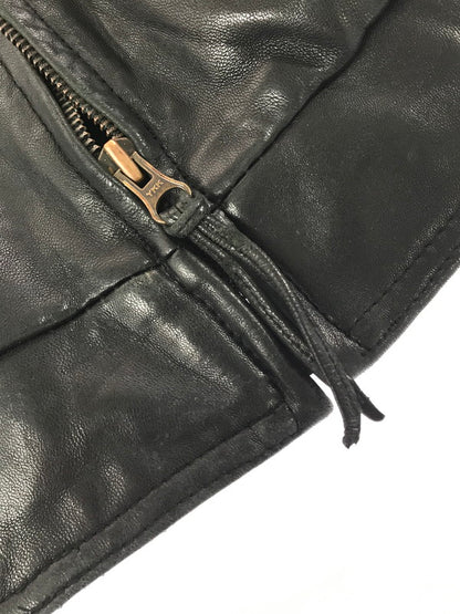 【中古品】【メンズ】 BARACUTA バラクータ ZIP UP LEATHER JACKET ジップアップ レザージャケット アウター 146-261011-na-36-tagh サイズ：L カラー：ブラック 万代Net店