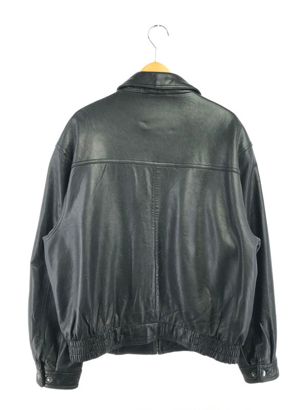 【中古品】【メンズ】 BARACUTA バラクータ ZIP UP LEATHER JACKET ジップアップ レザージャケット アウター 146-261011-na-36-tagh サイズ：L カラー：ブラック 万代Net店