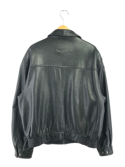 【中古品】【メンズ】 BARACUTA バラクータ ZIP UP LEATHER JACKET ジップアップ レザージャケット アウター 146-261011-na-36-tagh サイズ：L カラー：ブラック 万代Net店